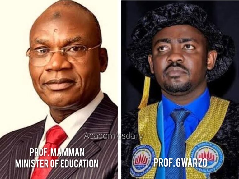 Prof. Gwarzo congratulates Mamman on his appointment as  education minister